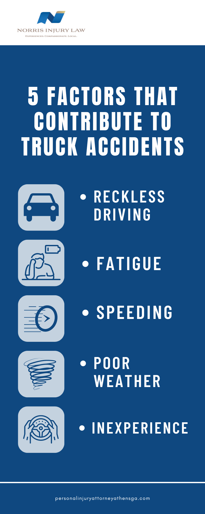 5 Factors That Contribute To Truck Accidents Infographic